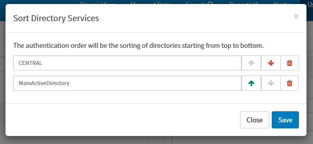 Sorting service directories