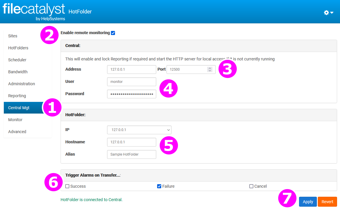 HotFolder Alarms Screenshot