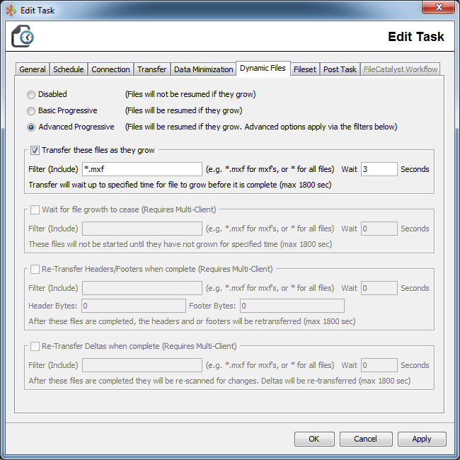 Edit Task Connection
