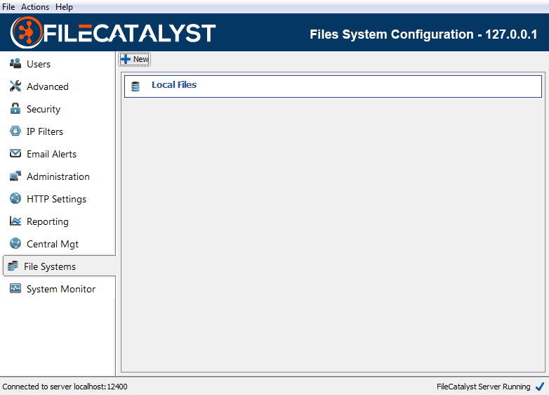 Empty File Systems List